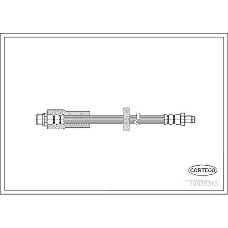 Corteco Brake Hose, 19035313 19035313